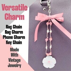 Versatile Charm Pink Bag Accessory
